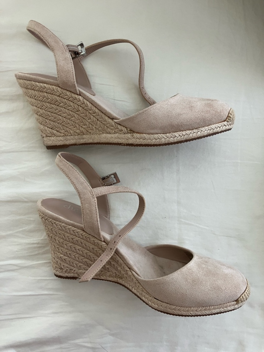 Charles By Charles David Suede Espadrille Wedges in Sherpa